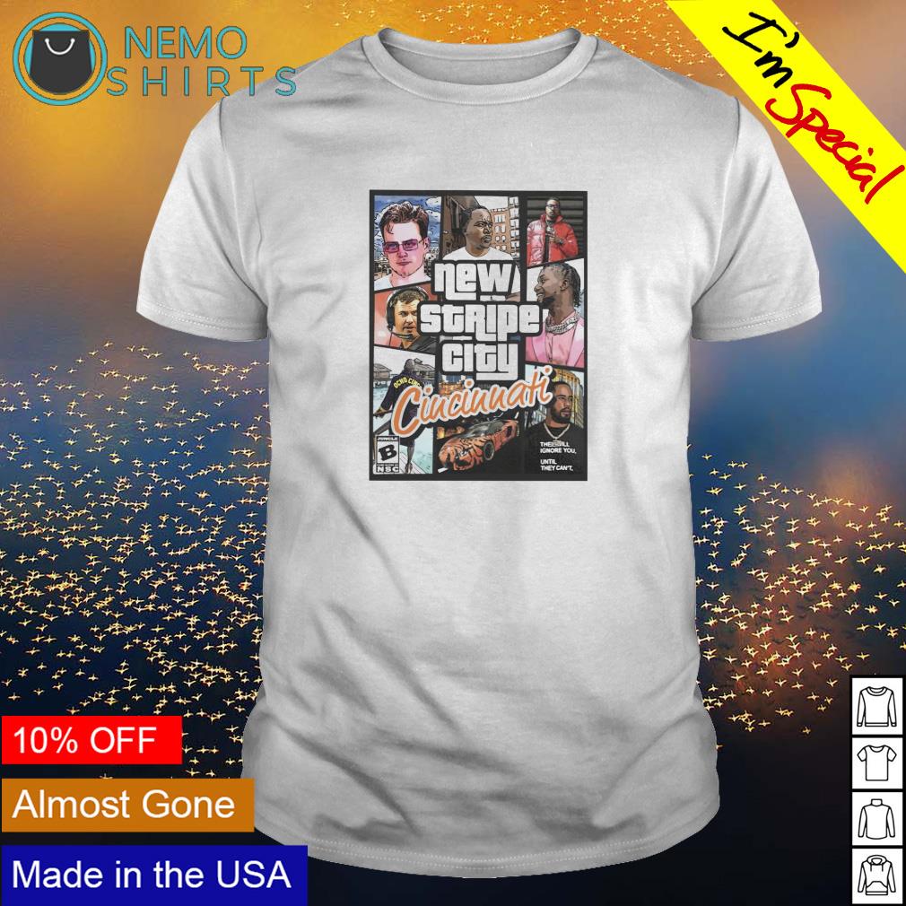 GTA New Stripe City Cincinnati - Adult & Kids T-Shirts, Sweatshirts & Hoodies apparel design preview 1