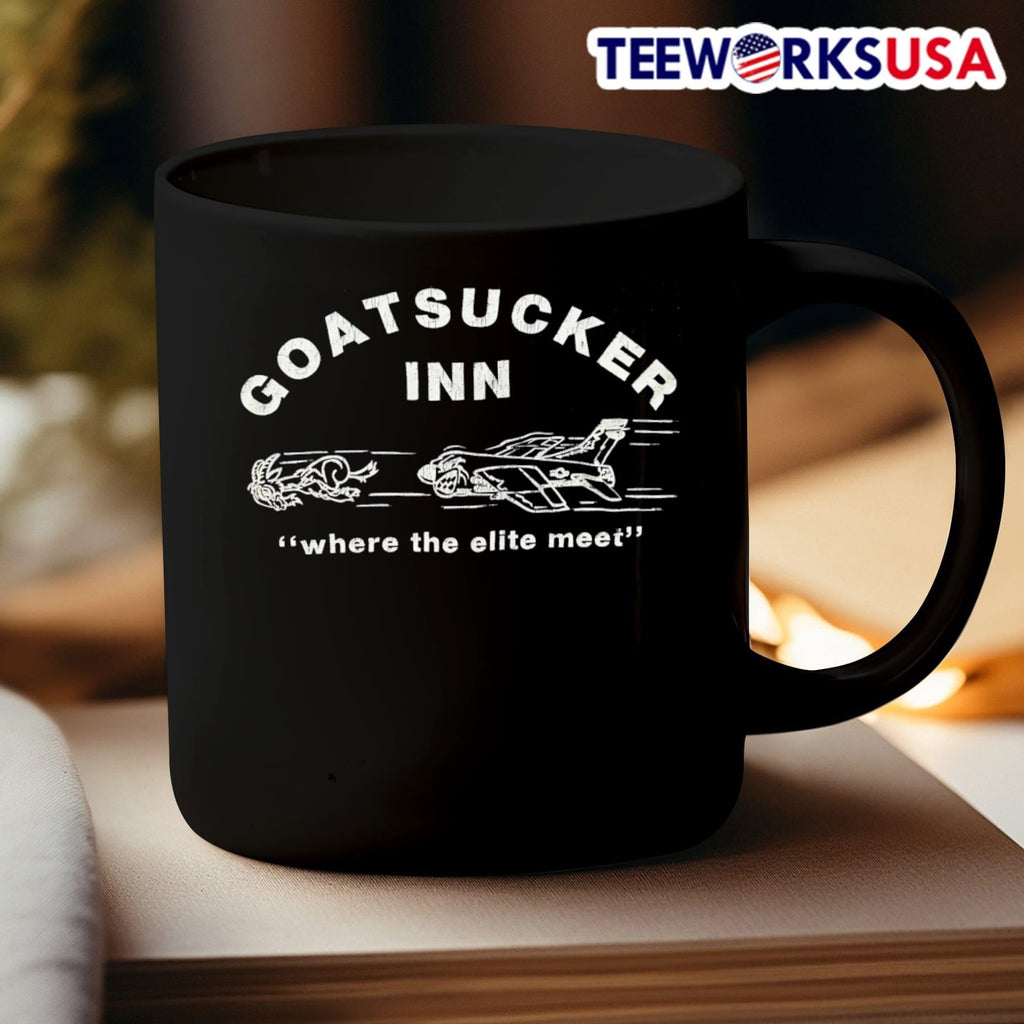 Goatsucker inn where the elite meet - Adult & Kids T-Shirts, Sweatshirts & Hoodies apparel design preview 3