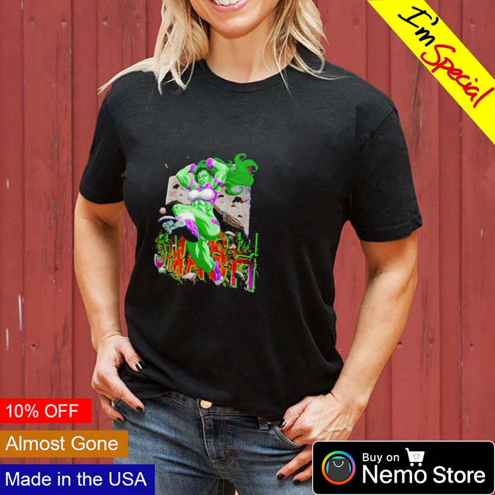 She Hulk smash - Adult & Kids T-Shirts, Sweatshirts & Hoodies apparel design preview 3