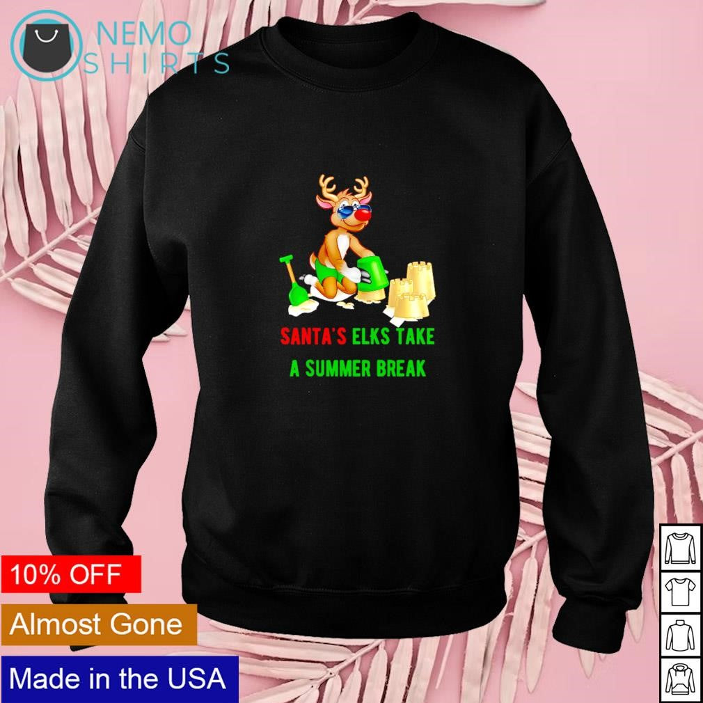 Santa's Elks take a summer back - Adult & Kids T-Shirts, Sweatshirts & Hoodies product image 3