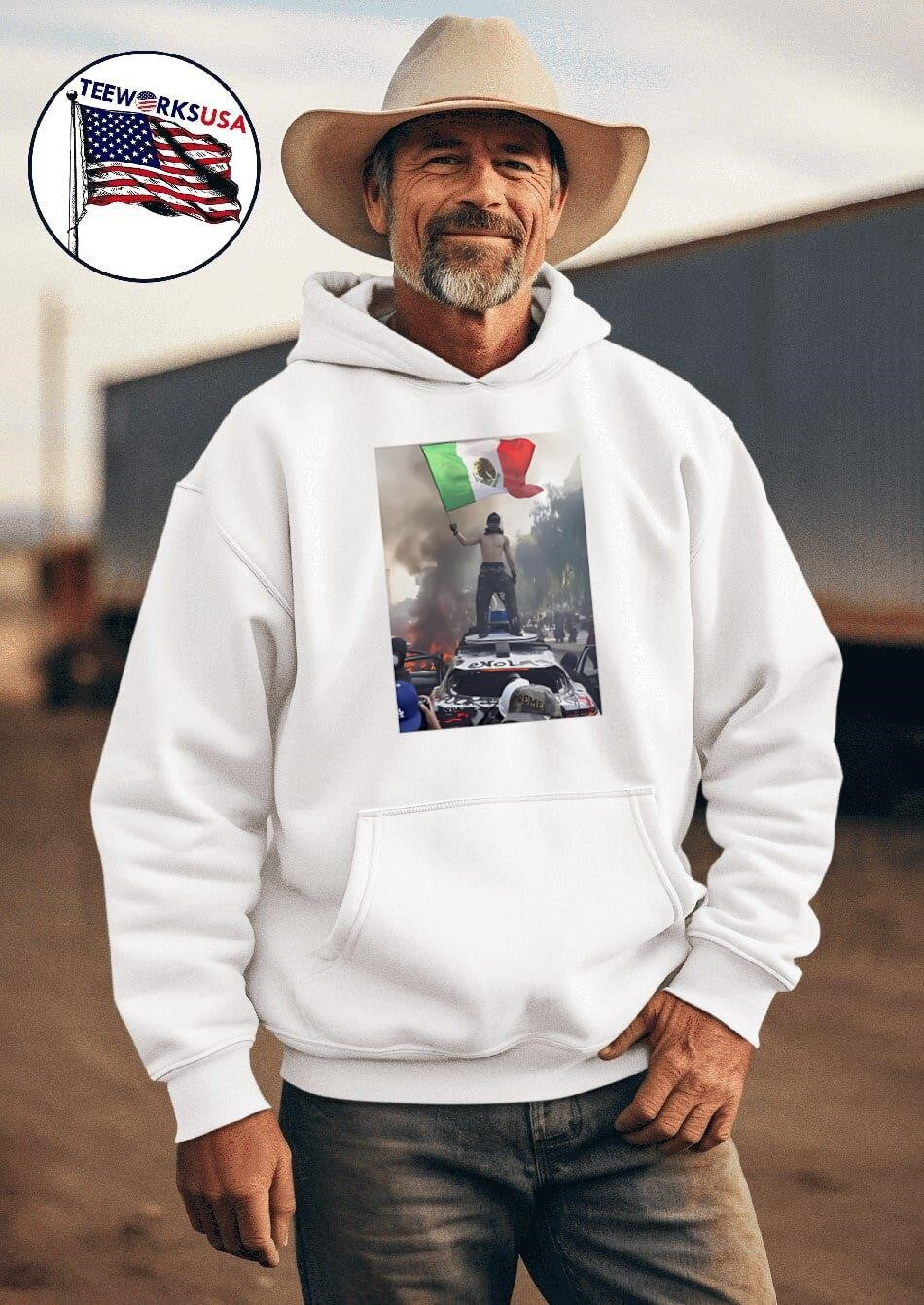 Make California America again - Adult & Kids T-Shirts, Sweatshirts & Hoodies apparel design preview 2