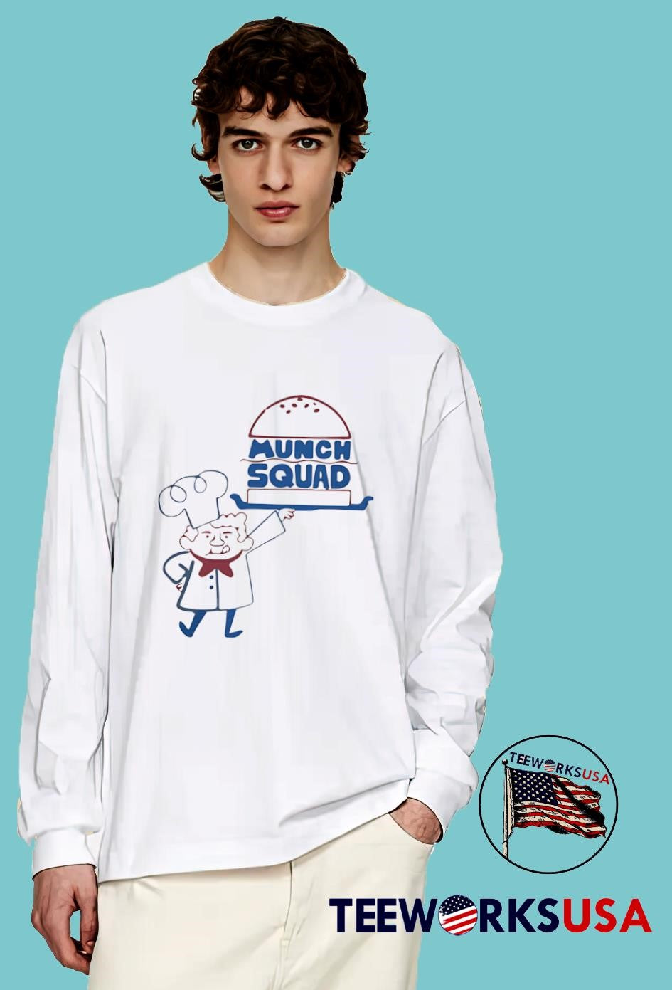 Munch Squad chef - Adult & Kids T-Shirts, Sweatshirts & Hoodies apparel design preview 4