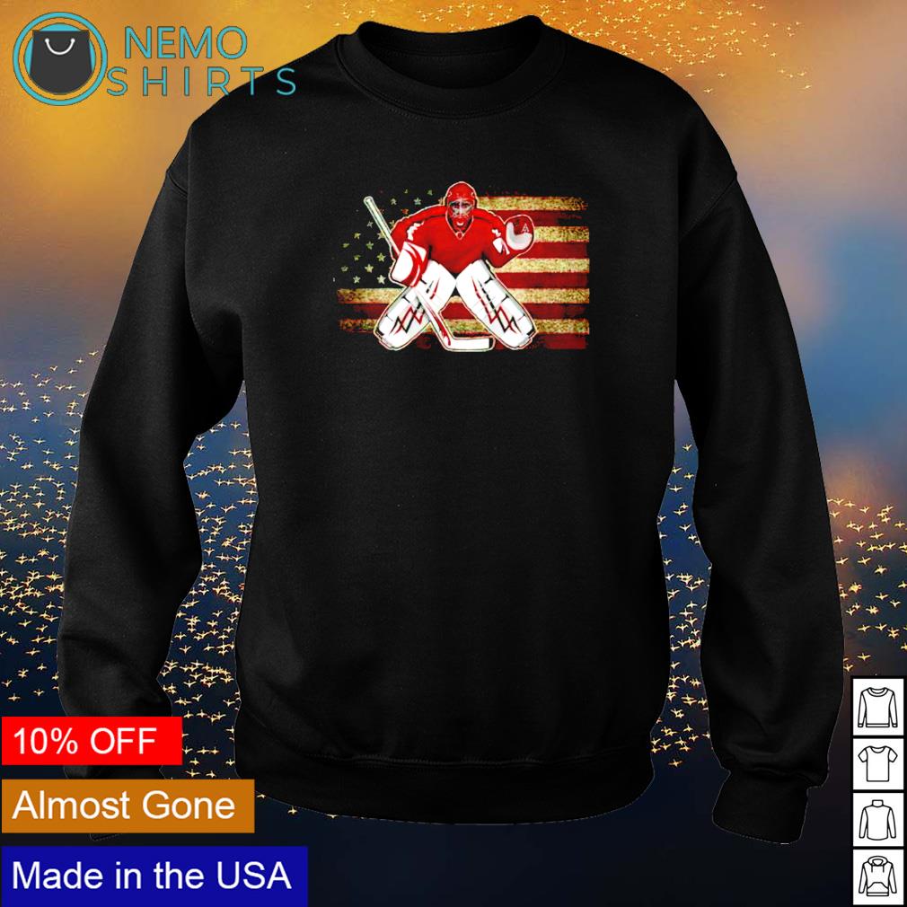 Ice hockey goalie American flag - Adult & Kids T-Shirts, Sweatshirts & Hoodies apparel design preview 4