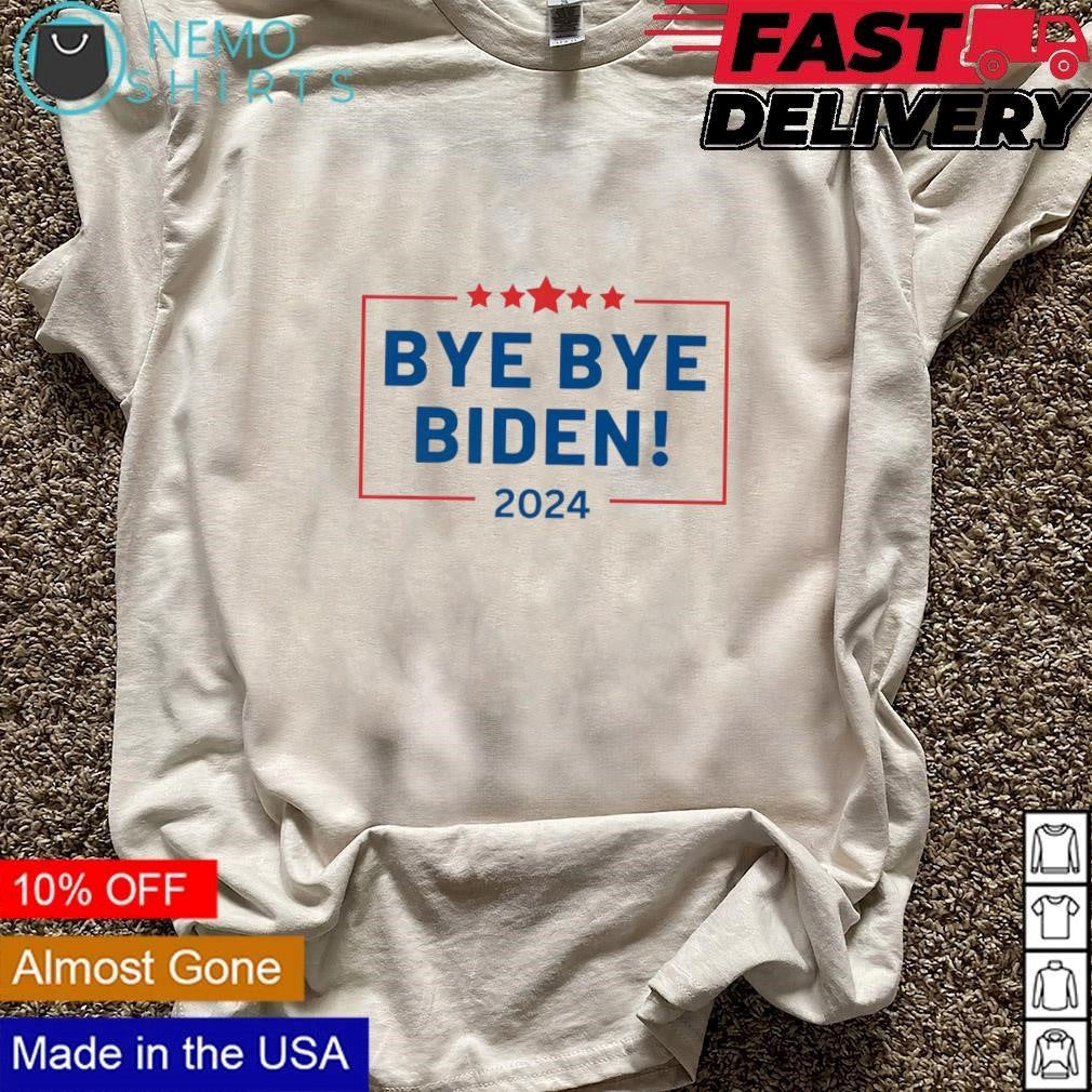 Bye Biden 2024 out election race - Adult & Kids T-Shirts, Sweatshirts & Hoodies apparel design preview 3