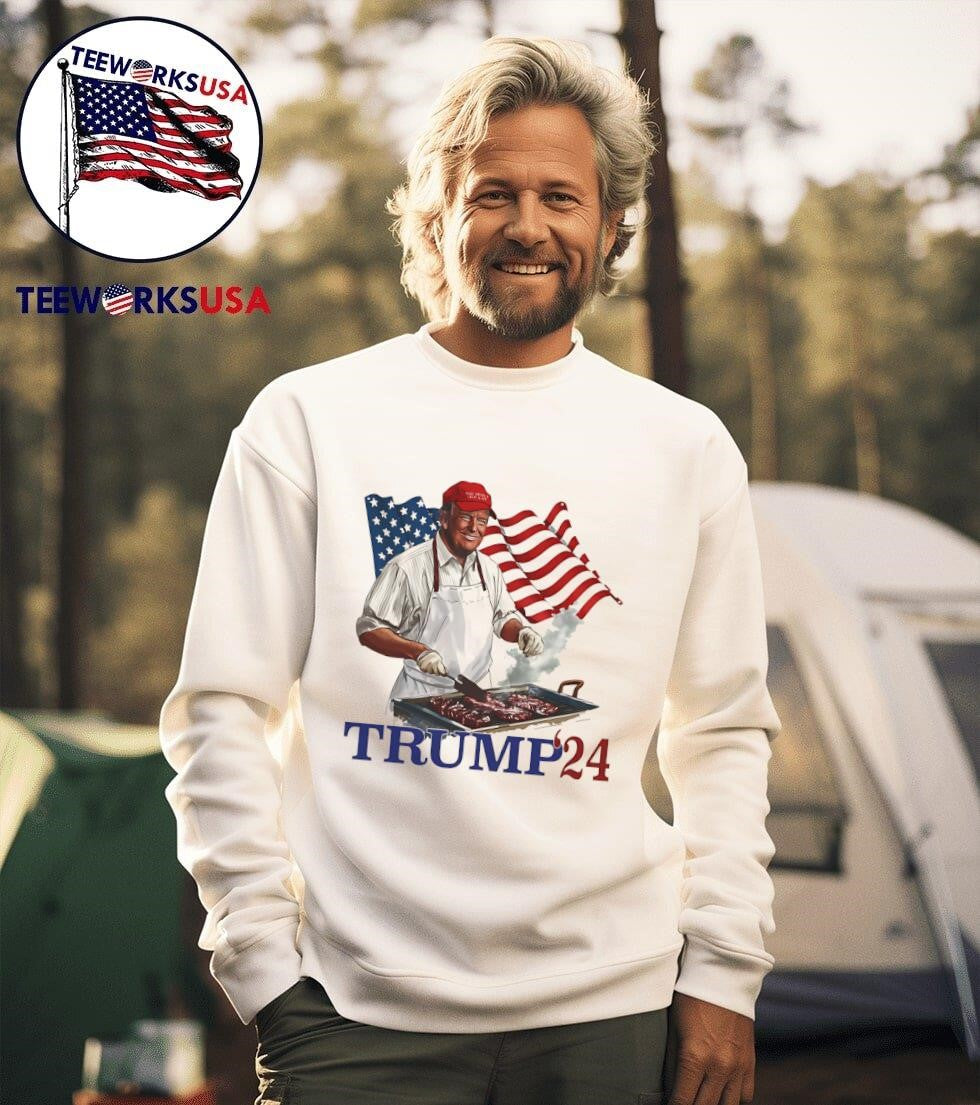 Trump '24 the art of grill - Adult & Kids T-Shirts, Sweatshirts & Hoodies apparel design preview 3
