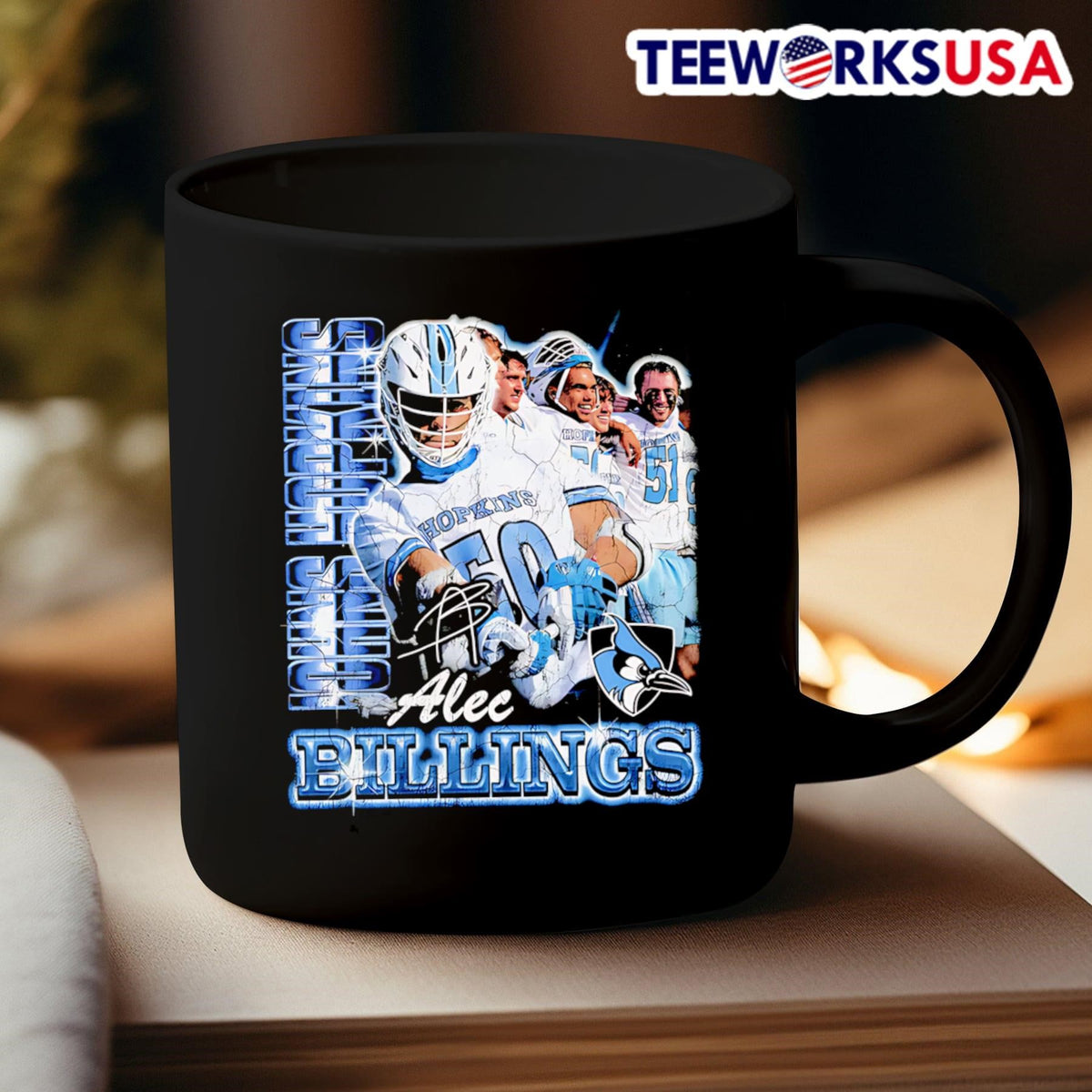Alec Billings Johns Hopkins 90s graphic - Adult & Kids T-Shirts, Sweatshirts & Hoodies apparel design preview 3