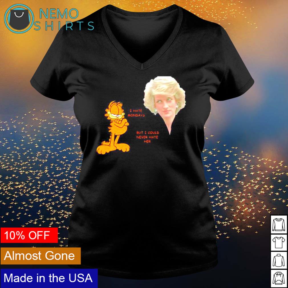Garfield I hate mondays but could never her - Adult & Kids T-Shirts, Sweatshirts & Hoodies apparel design preview 5