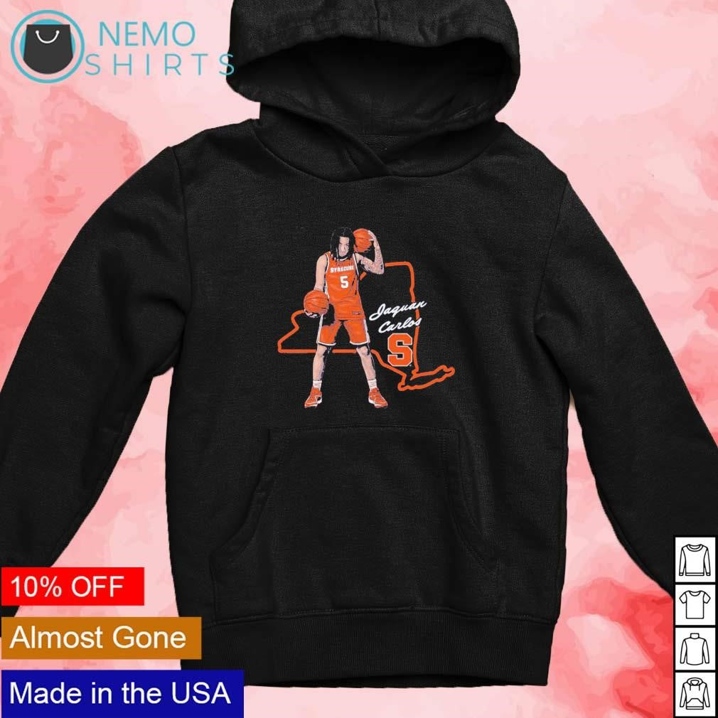 Jaquan Carlos Syracuse Orange cartoon player map - Adult & Kids T-Shirts, Sweatshirts & Hoodies apparel design preview 4
