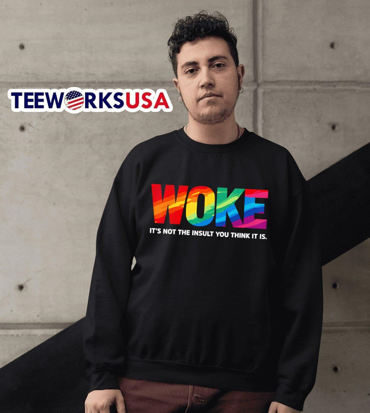 Woke it's not the insult you think it is - Adult & Kids T-Shirts, Sweatshirts & Hoodies apparel design preview 6