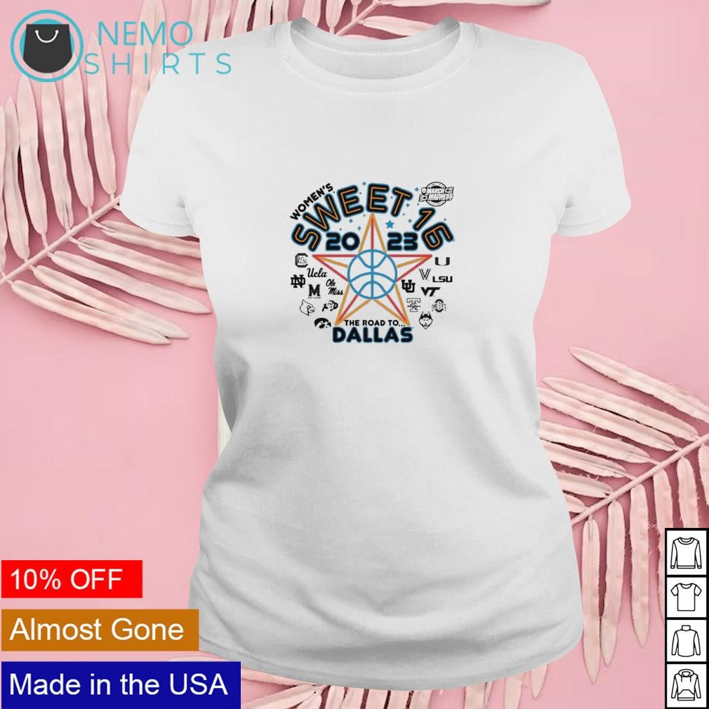 Women's basketball Sweet 10 2023 the road to Dallas - Adult & Kids T-Shirts, Sweatshirts & Hoodies apparel design preview 4