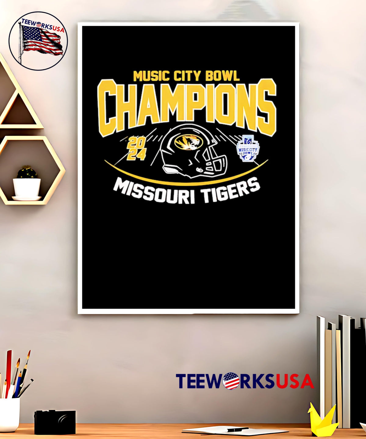 Mizzou Tigers Football 2024 Transperfect Music City - Adult & Kids T-Shirts, Sweatshirts & Hoodies apparel design preview 5