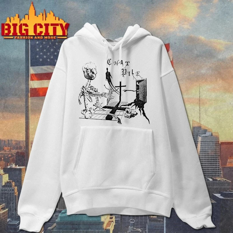 Chat Pile Ivory Crosses - Adult & Kids T-Shirts, Sweatshirts & Hoodies apparel design preview 2