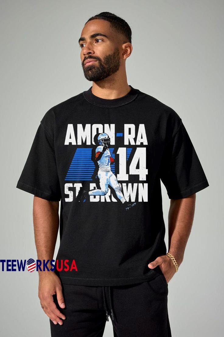 Amon-Ra St. Brown Detroit Player Name - Adult & Kids T-Shirts, Sweatshirts & Hoodies apparel design preview 1