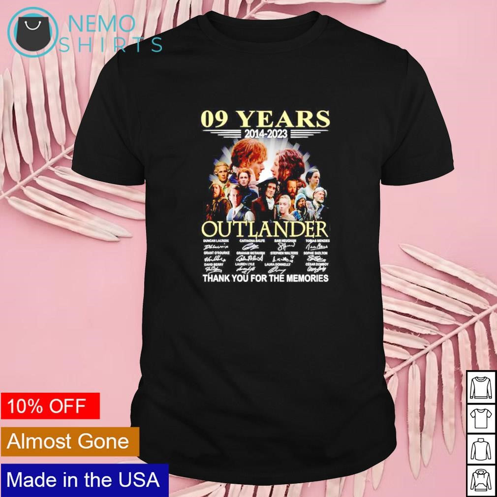 Outlander 9 years 2014 2023 thank you for the - Adult & Kids T-Shirts, Sweatshirts & Hoodies apparel design preview 1