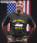 Uss Liberty Agtr 5 with allies like them who needs - Adult & Kids T-Shirts, Sweatshirts & Hoodies apparel design preview 1