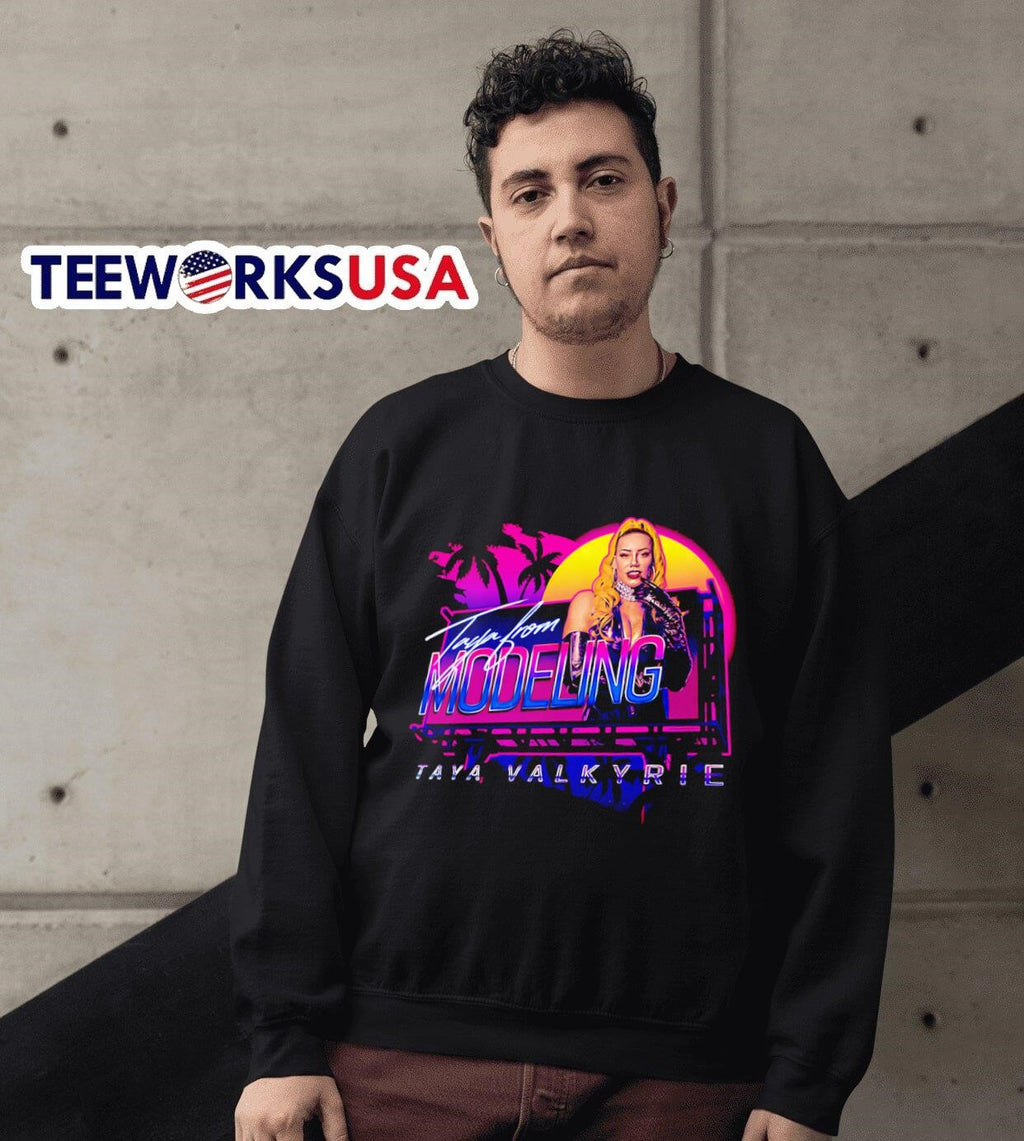 Taya Valkyrie From Modeling - Adult & Kids T-Shirts, Sweatshirts & Hoodies apparel design preview 6