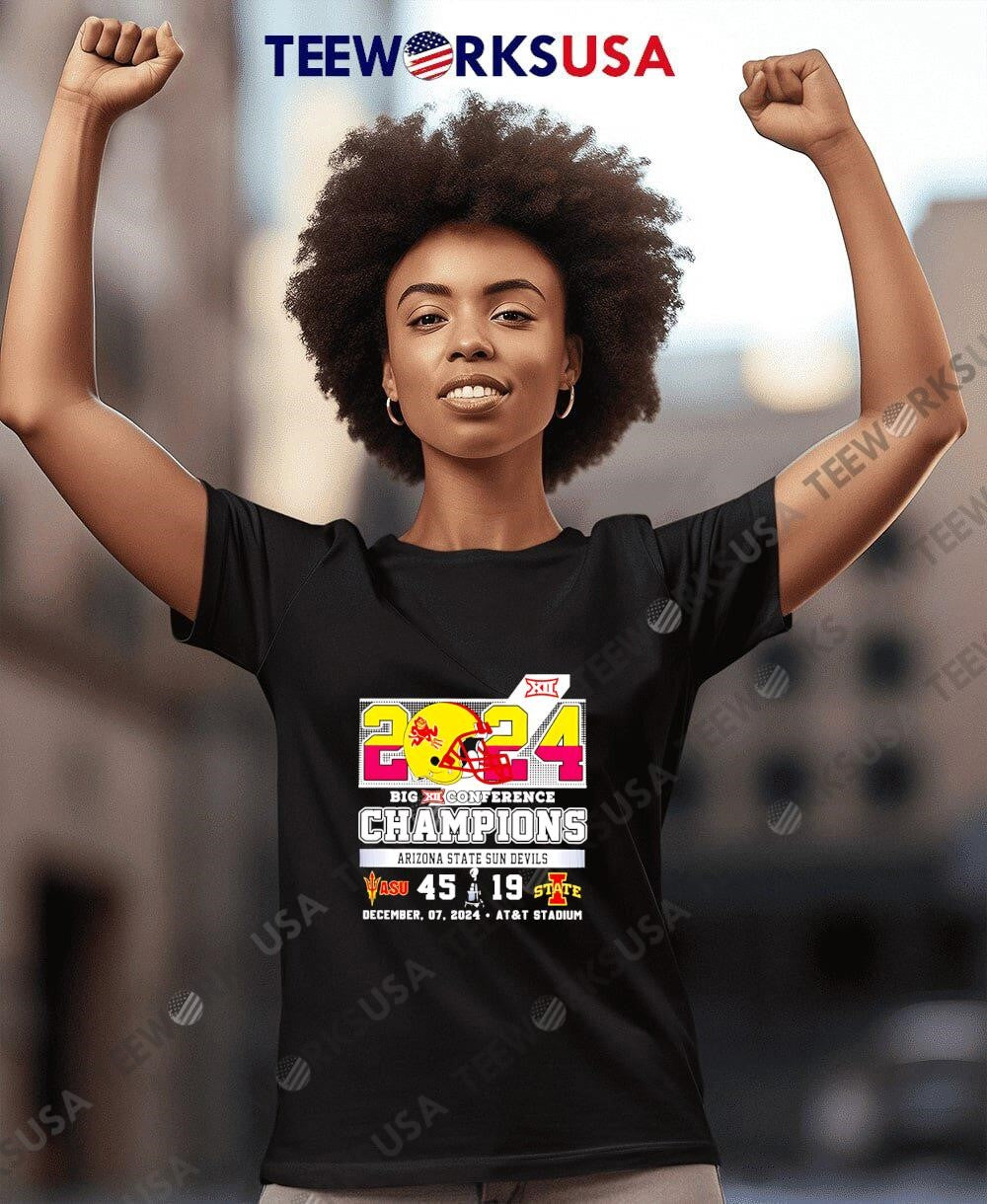Arizona State Sun Devils 2024 Big 12 Conference - Adult & Kids T-Shirts, Sweatshirts & Hoodies apparel design preview 7