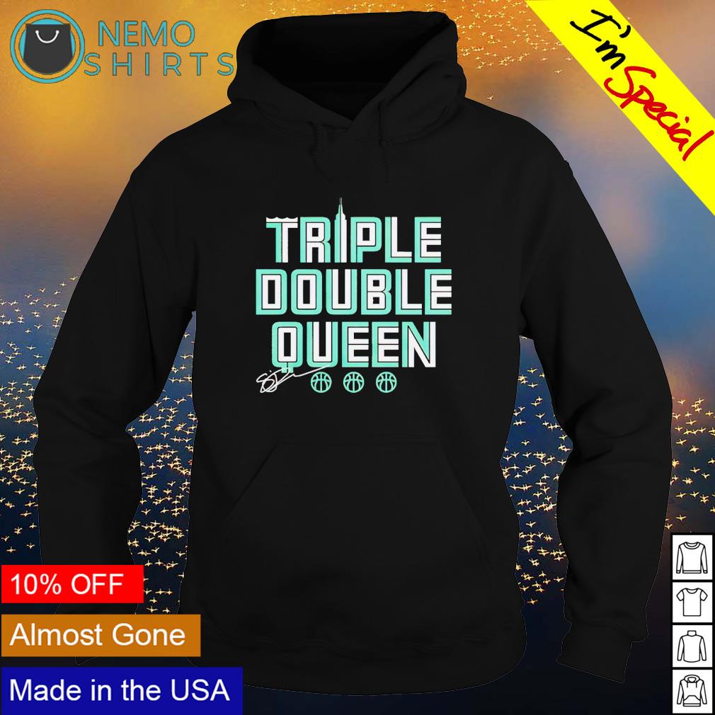 Sabrina Ionescu triple-double queen signature - Adult & Kids T-Shirts, Sweatshirts & Hoodies apparel design preview 2
