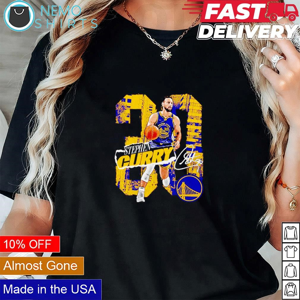 Steph Curry Golden State Warriors number 30 signature - Adult & Kids T-Shirts, Sweatshirts & Hoodies apparel design preview 1