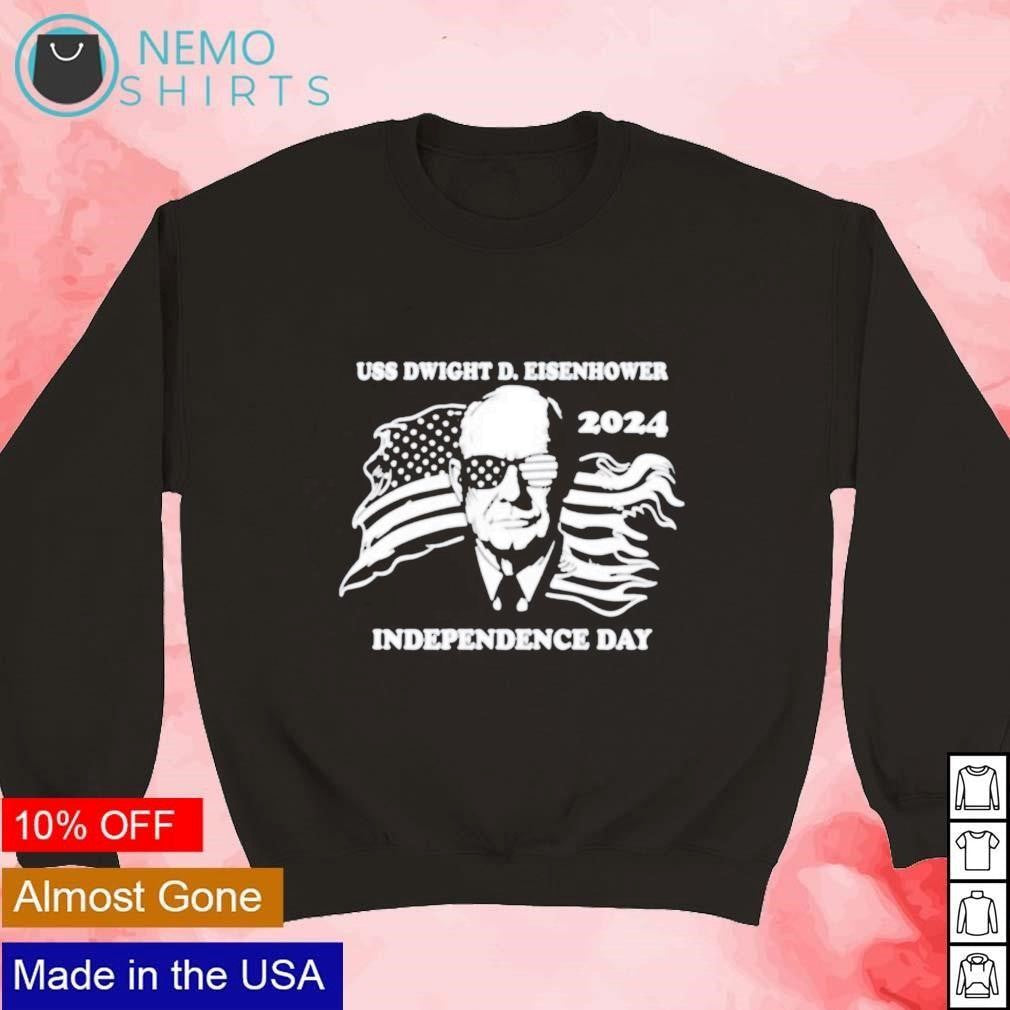 Chowdah ill USS Dwight D Eisenhower independence day - Adult & Kids T-Shirts, Sweatshirts & Hoodies apparel design preview 3