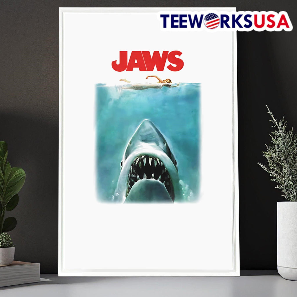 Jaws 50th anniversary poster - Adult & Kids T-Shirts, Sweatshirts & Hoodies apparel design preview 6