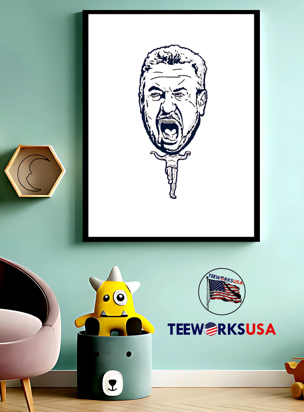 We're Marching With Bruce bighead - Adult & Kids T-Shirts, Sweatshirts & Hoodies apparel design preview 3