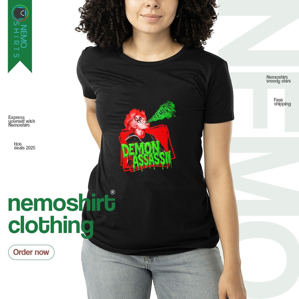 Demon Assassin Rosemary green mist - Adult & Kids T-Shirts, Sweatshirts & Hoodies apparel design preview 3