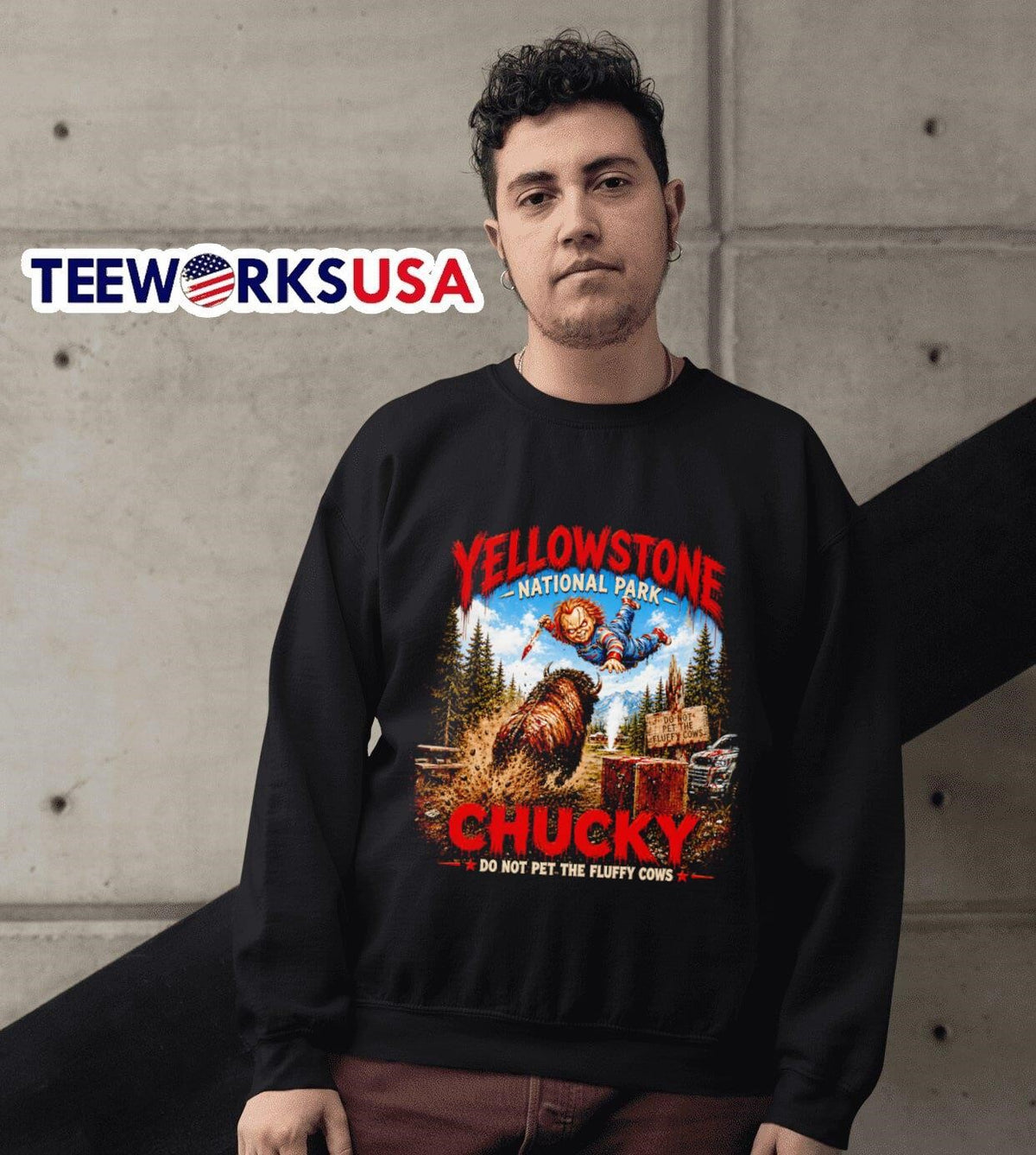 National Park Chucky - Adult & Kids T-Shirts, Sweatshirts & Hoodies apparel design preview 6
