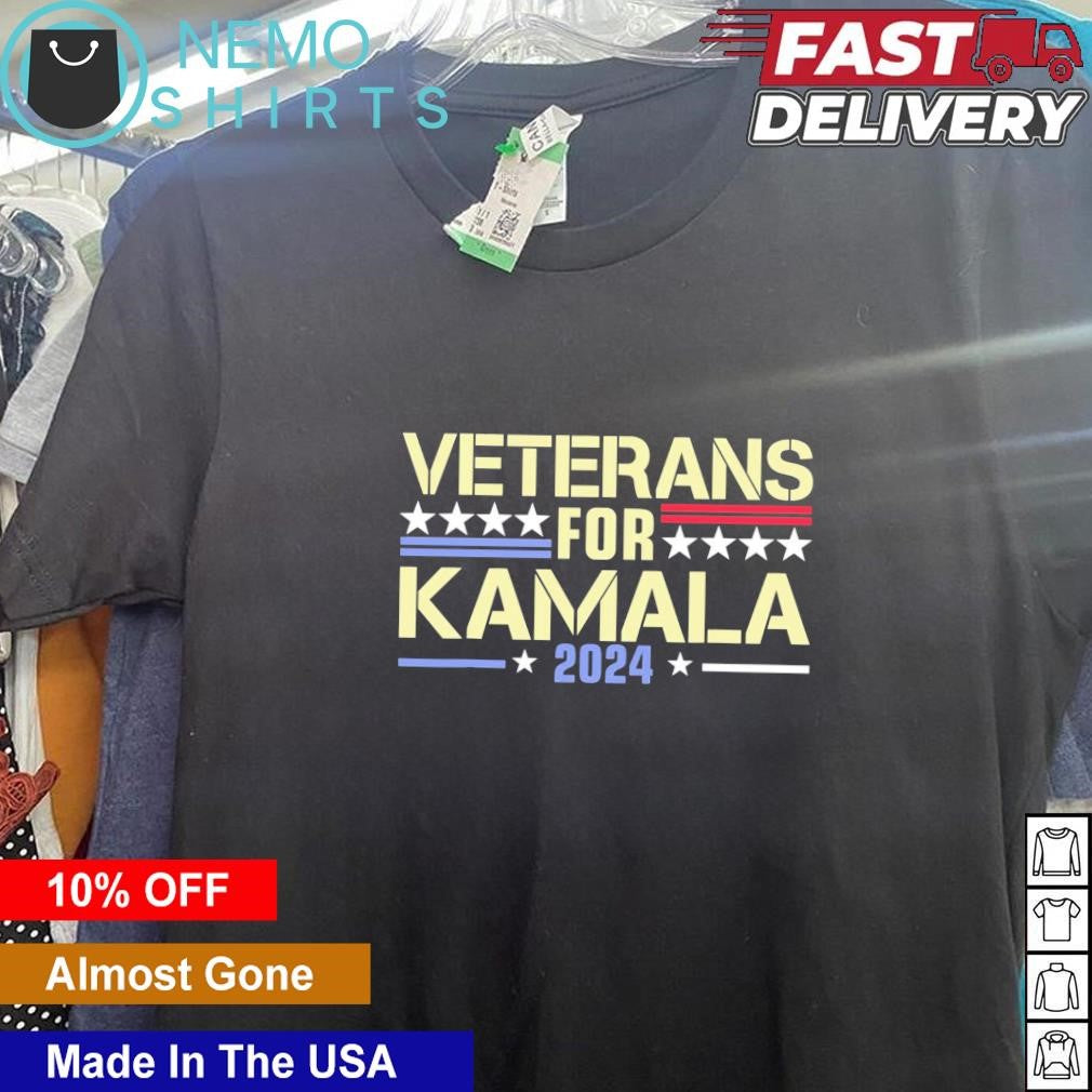 Veterans for Kamala 2024 election USA military - Adult & Kids T-Shirts, Sweatshirts & Hoodies apparel design preview 5