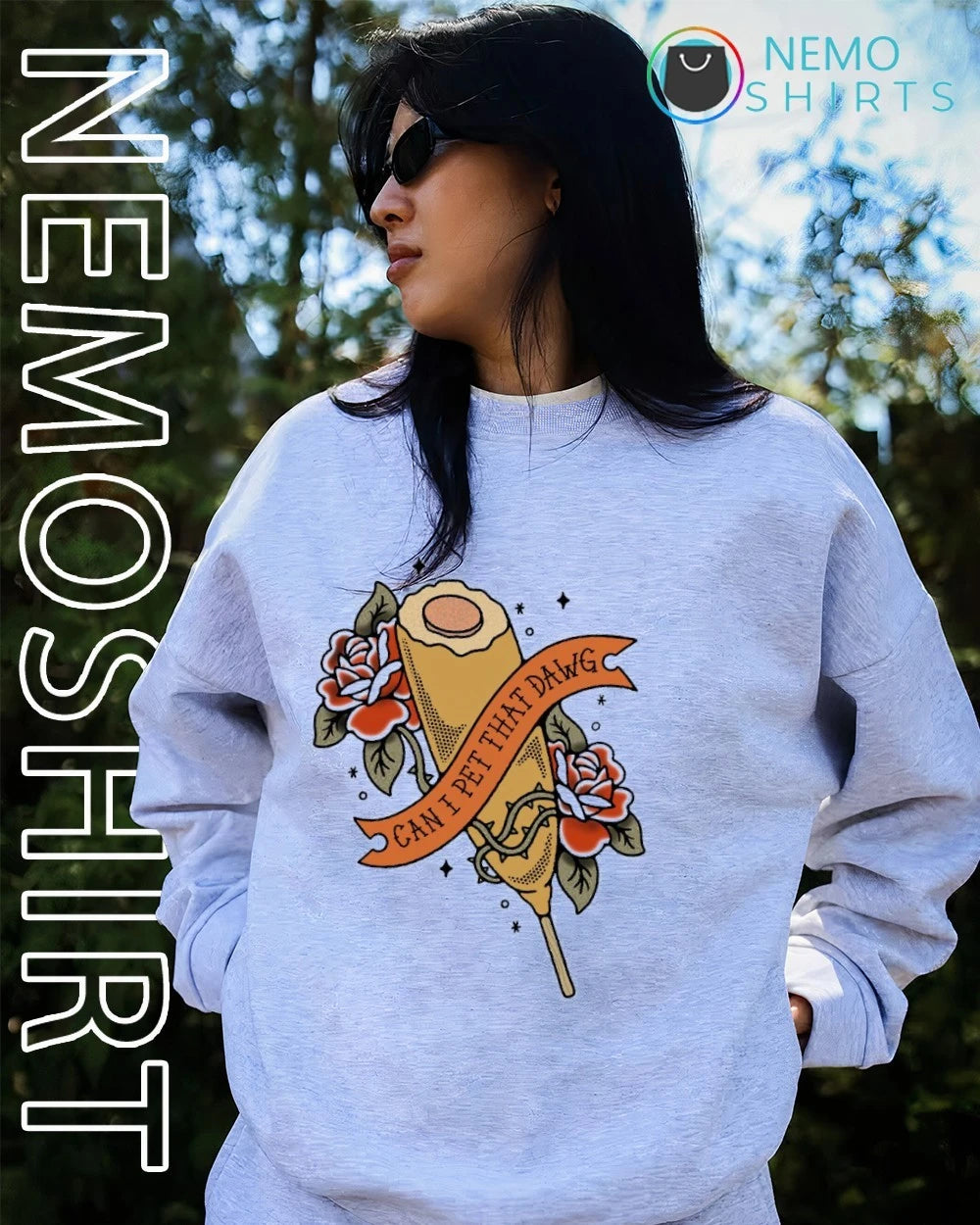 Can I Pet That Dawg Corn Dog Style - Adult & Kids T-Shirts, Sweatshirts & Hoodies apparel design preview 4