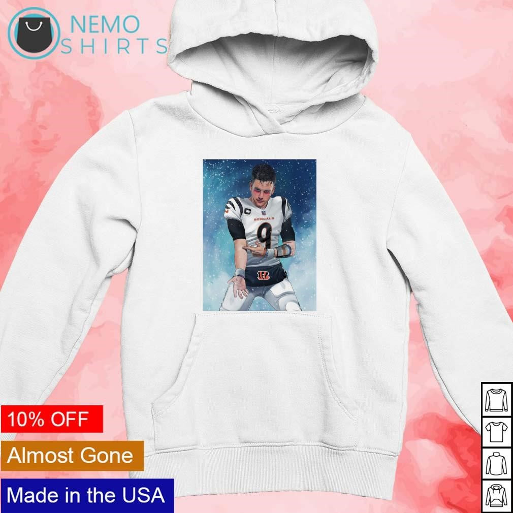 Cincinnati Bengals Joe Burrow Brr ice - Adult & Kids T-Shirts, Sweatshirts & Hoodies apparel design preview 2