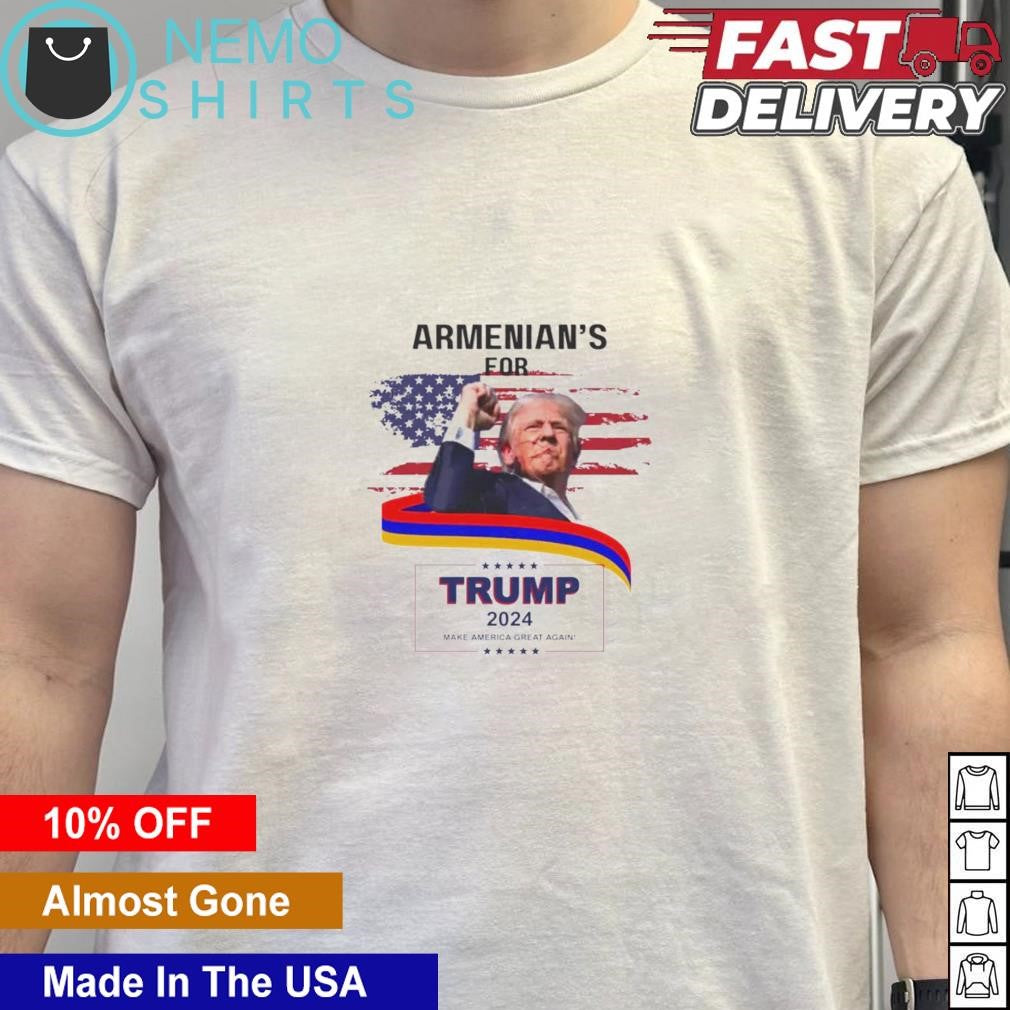 Armenian's for Trump 2024 make America great again - Adult & Kids T-Shirts, Sweatshirts & Hoodies apparel design preview 5