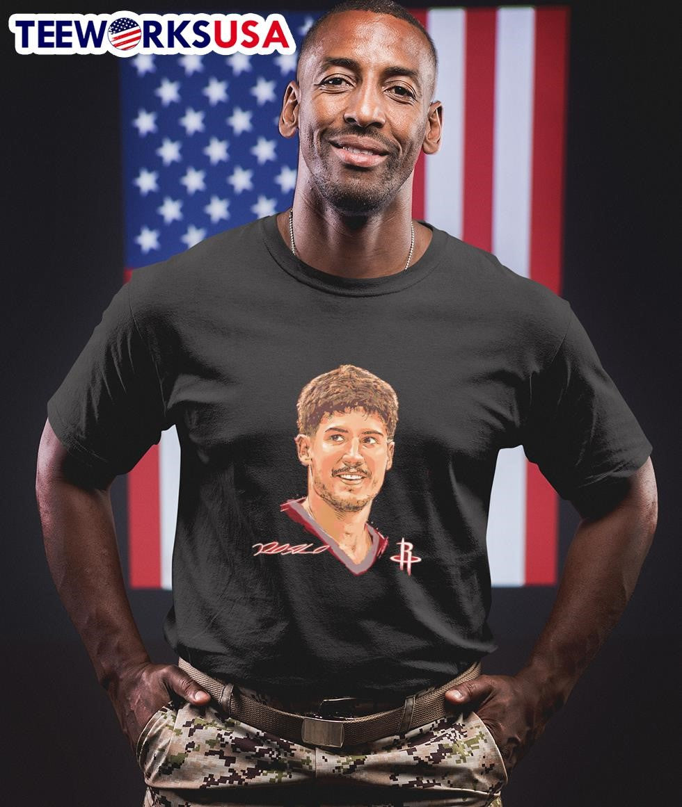 Houston Rockets Reed Sheppard Scream - Adult & Kids T-Shirts, Sweatshirts & Hoodies apparel design preview 1