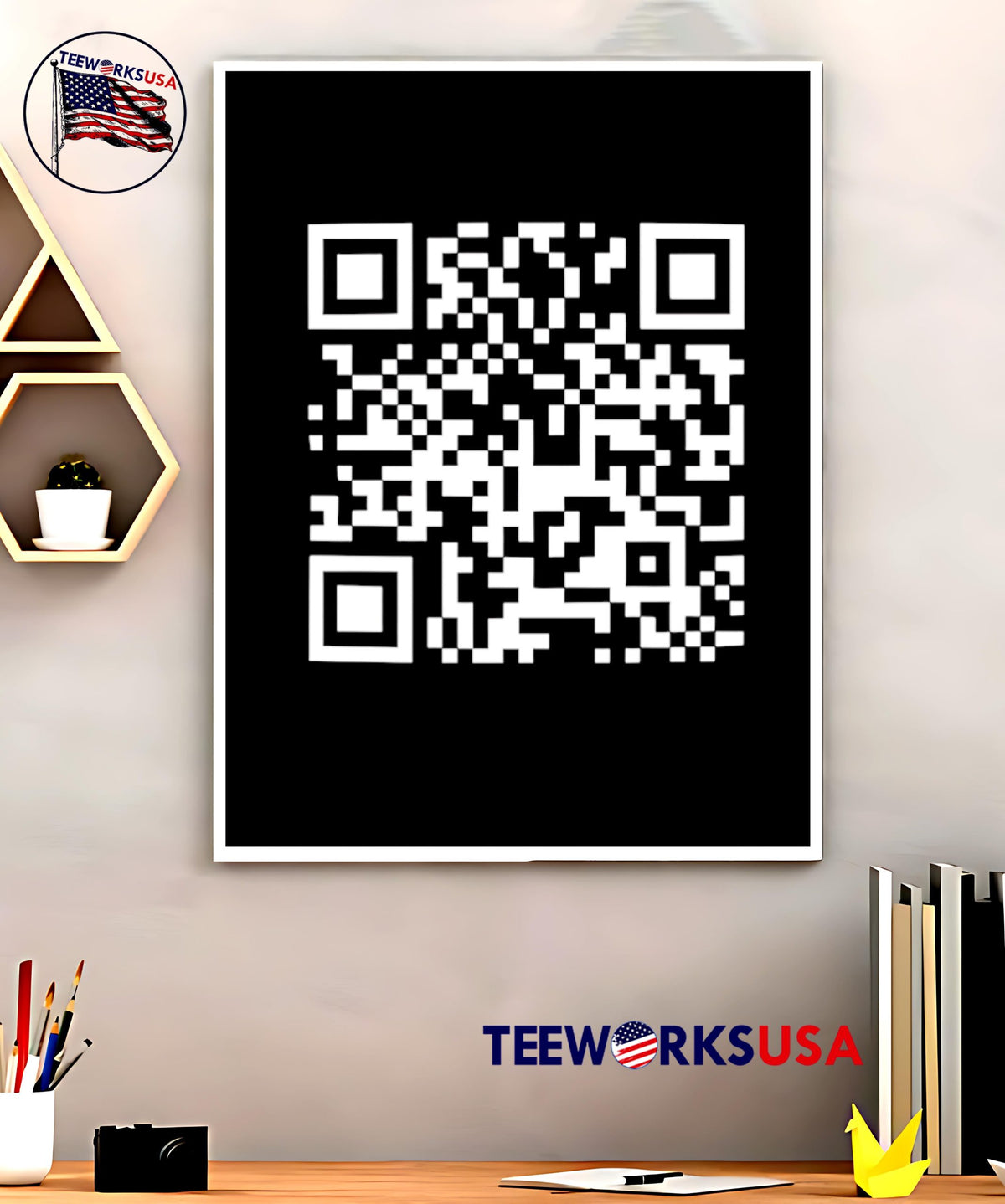 Trump YMCA Troll Dancing QR Code - Adult & Kids T-Shirts, Sweatshirts & Hoodies apparel design preview 5