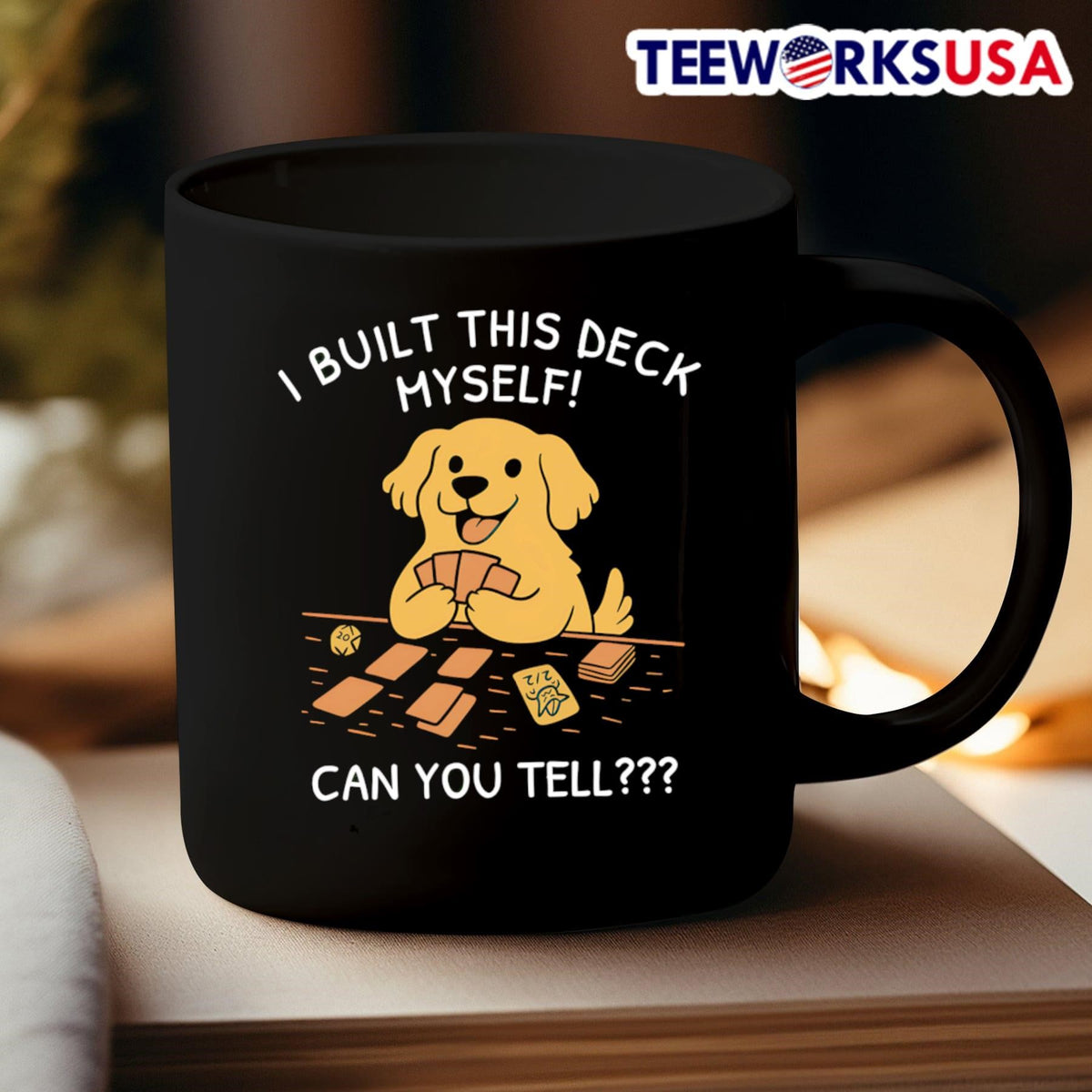 Dog I built this deck myself can you tell - Adult & Kids T-Shirts, Sweatshirts & Hoodies apparel design preview 3