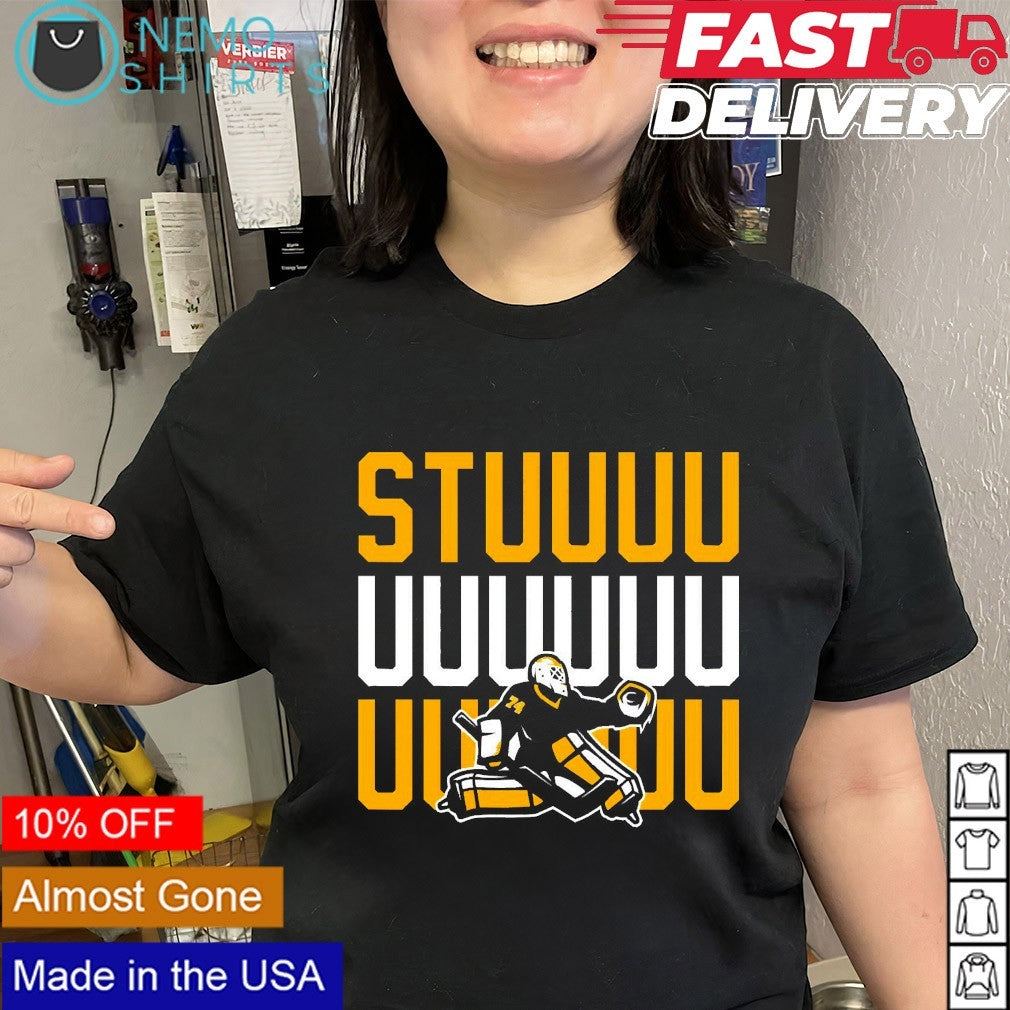 Stuuuuuuu Stuart Skinner Pittsburgh Penguins player - Adult & Kids T-Shirts, Sweatshirts & Hoodies apparel design preview 2