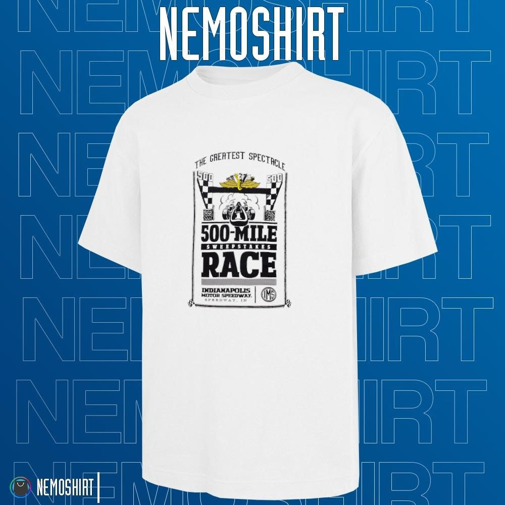 The greatest spectacle Indy 500 Mile sweepstakes race - Adult & Kids T-Shirts, Sweatshirts & Hoodies apparel design preview 1