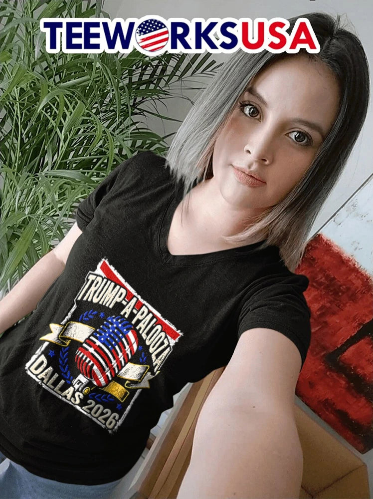 Trump-a-palooza Dallas 2026 Midterm Rally - Adult & Kids T-Shirts, Sweatshirts & Hoodies apparel design preview 7