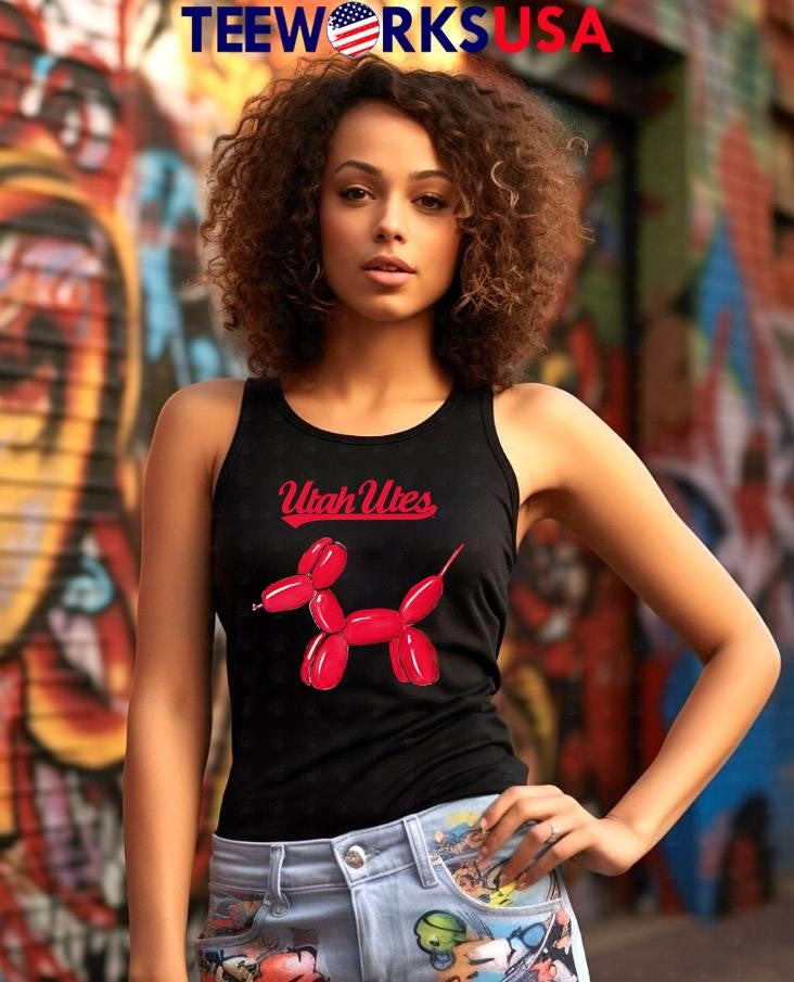 Utah Utes Balloon Dog - Adult & Kids T-Shirts, Sweatshirts & Hoodies apparel design preview 7