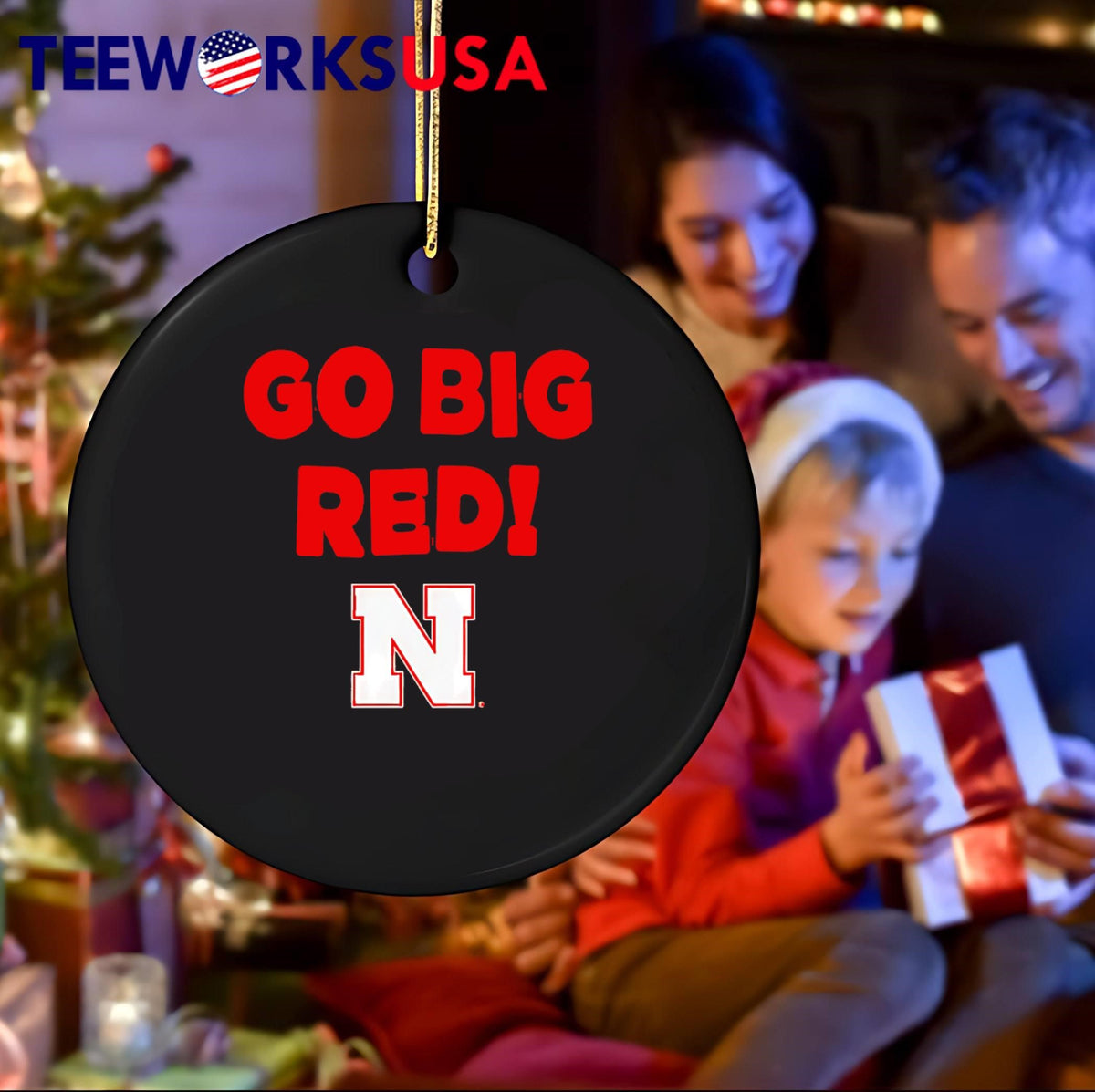 Go Big Red Nebraska Cornhuskers fan slogan - Adult & Kids T-Shirts, Sweatshirts & Hoodies apparel design preview 4