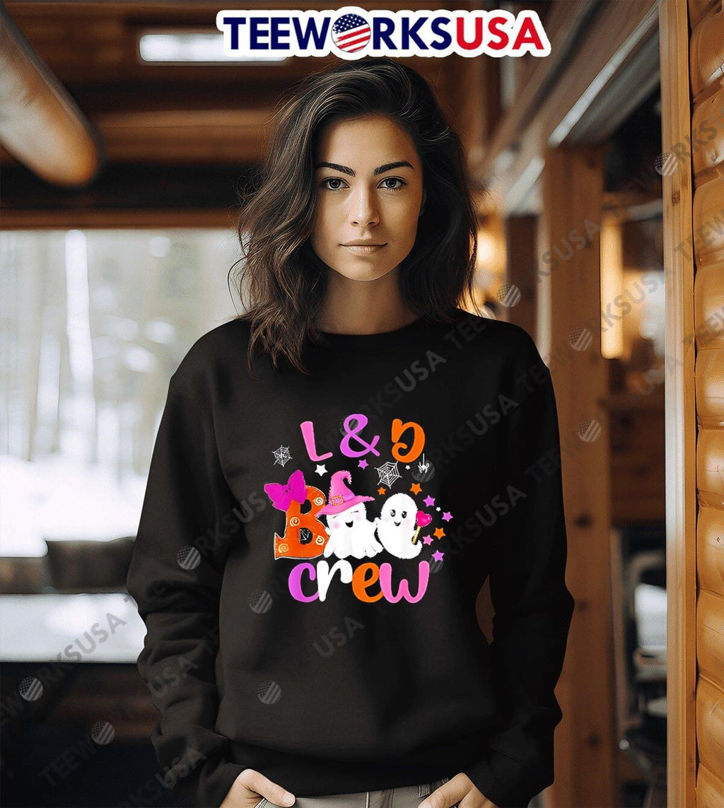 L&d boo crew halloween matching labor and delivery - Adult & Kids T-Shirts, Sweatshirts & Hoodies apparel design preview 3