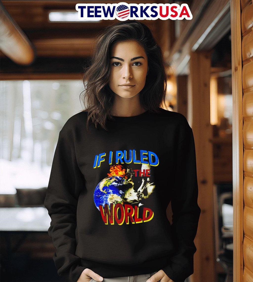 If Ruled The World retro - Adult & Kids T-Shirts, Sweatshirts & Hoodies apparel design preview 3