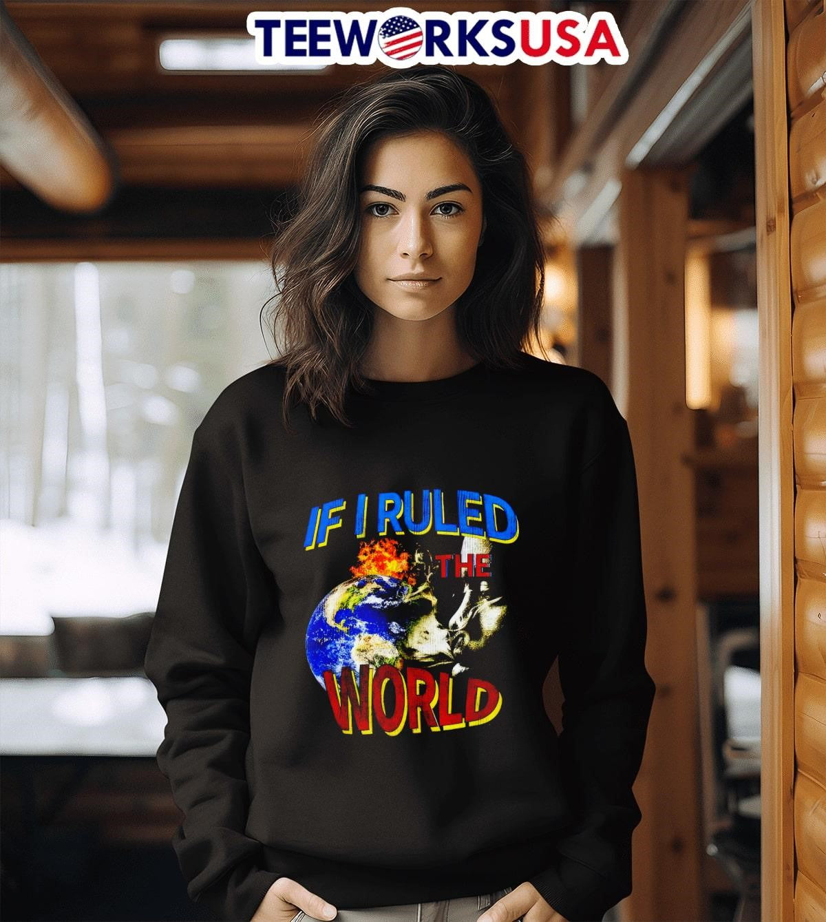 If Ruled The World retro - Adult & Kids T-Shirts, Sweatshirts & Hoodies apparel design preview 3