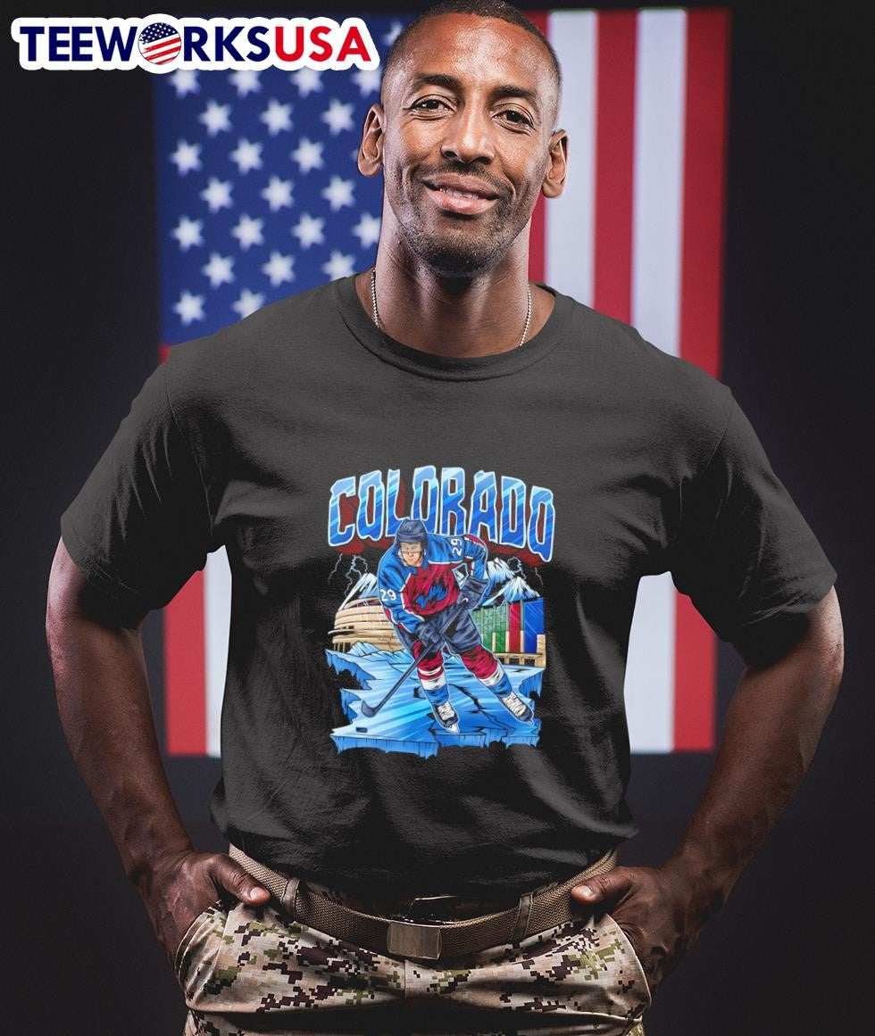 Colorado Hockey Graphic - Adult & Kids T-Shirts, Sweatshirts & Hoodies apparel design preview 1
