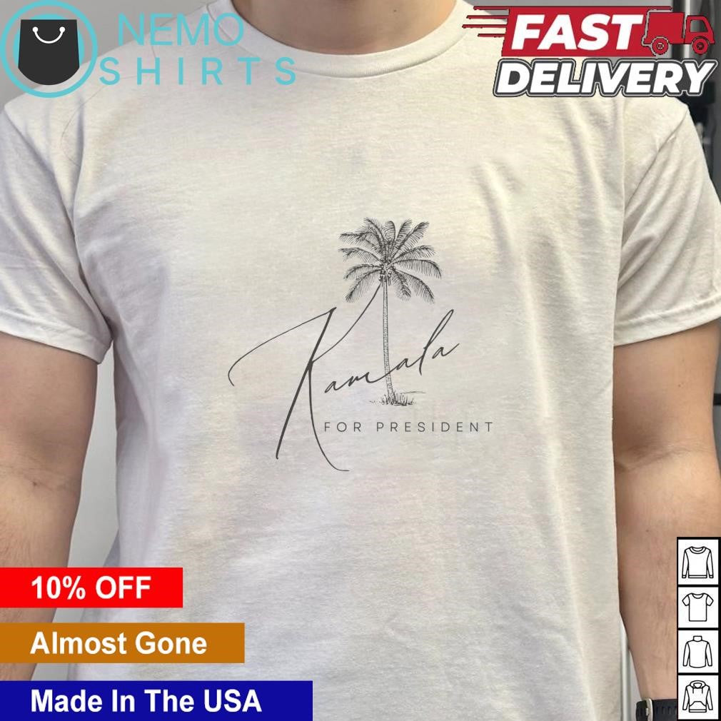 Kamala for President 2024 coconut tree - Adult & Kids T-Shirts, Sweatshirts & Hoodies apparel design preview 5