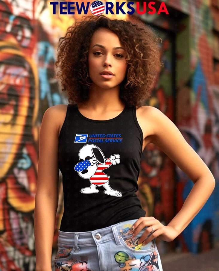 USPS Snoopy Dabbing - Adult & Kids T-Shirts, Sweatshirts & Hoodies apparel design preview 7
