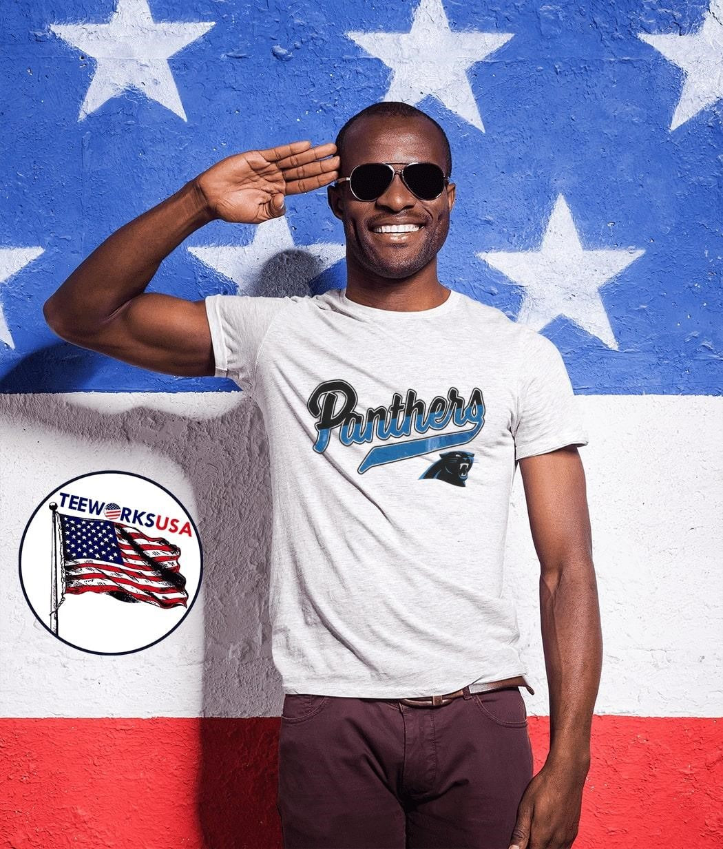 Carolina Panthers name graphic - Adult & Kids T-Shirts, Sweatshirts & Hoodies apparel design preview 1