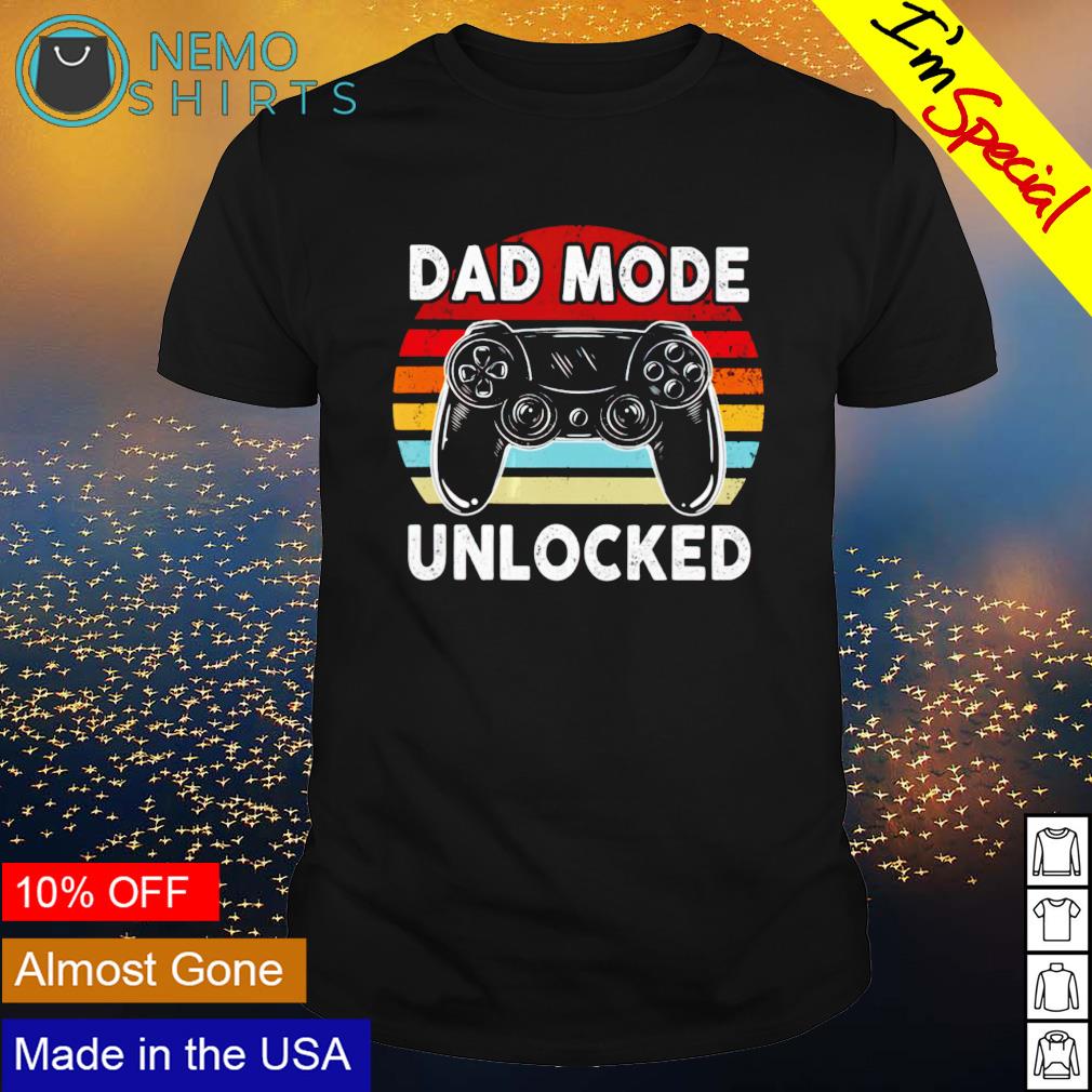 Gamer bad mode unlocked vintage - Adult & Kids T-Shirts, Sweatshirts & Hoodies apparel design preview 1