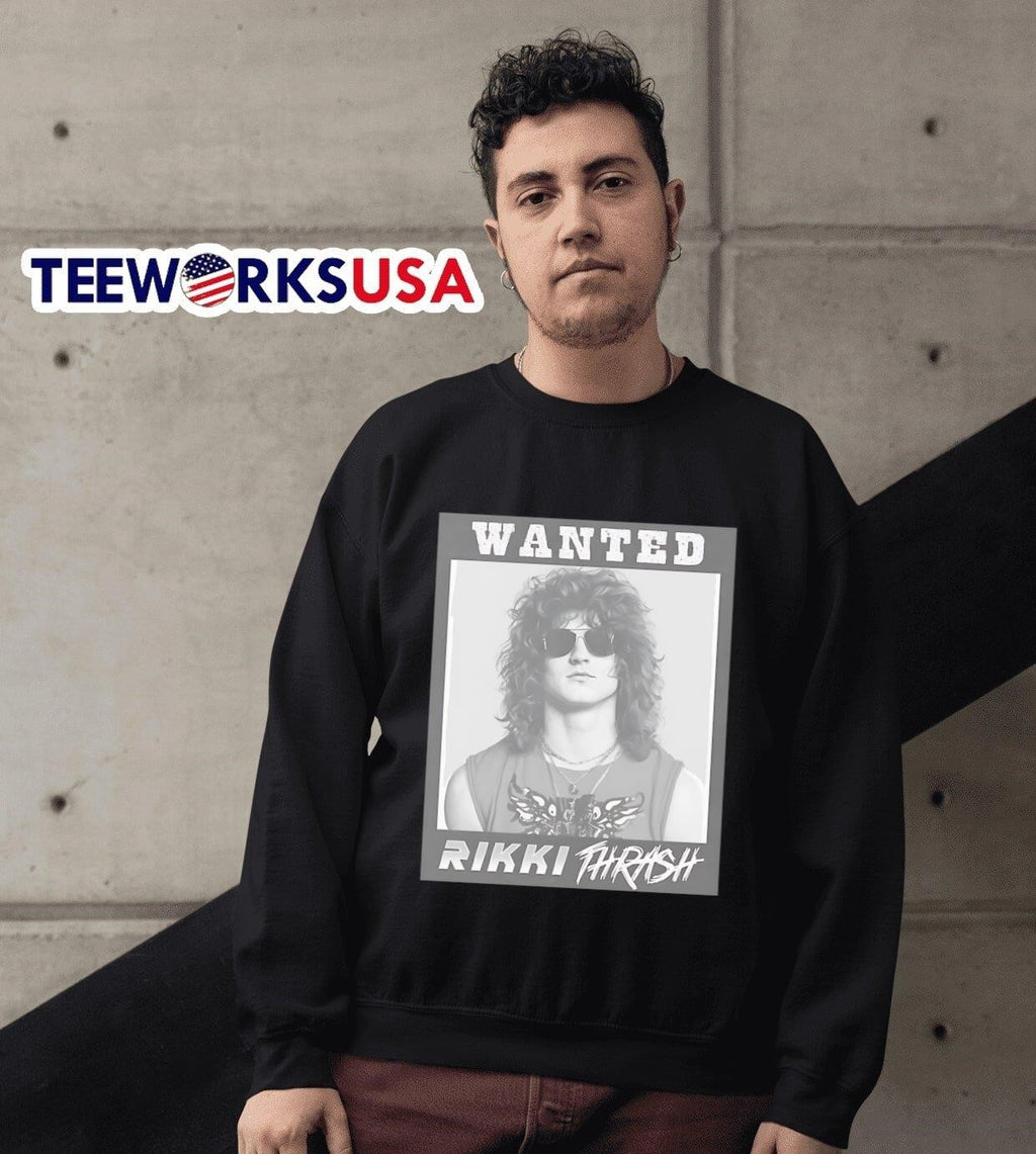 Wanted Rikki Thrash - Adult & Kids T-Shirts, Sweatshirts & Hoodies apparel design preview 6