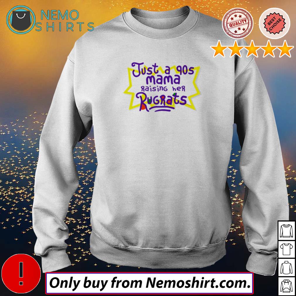 Just a 90s mama raising her rugrats - Adult & Kids T-Shirts, Sweatshirts & Hoodies apparel design preview 4